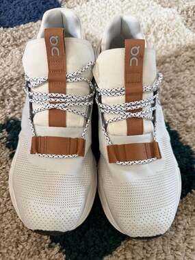 On Running Cloudnova White Pearl Sneakers Men's Size 9